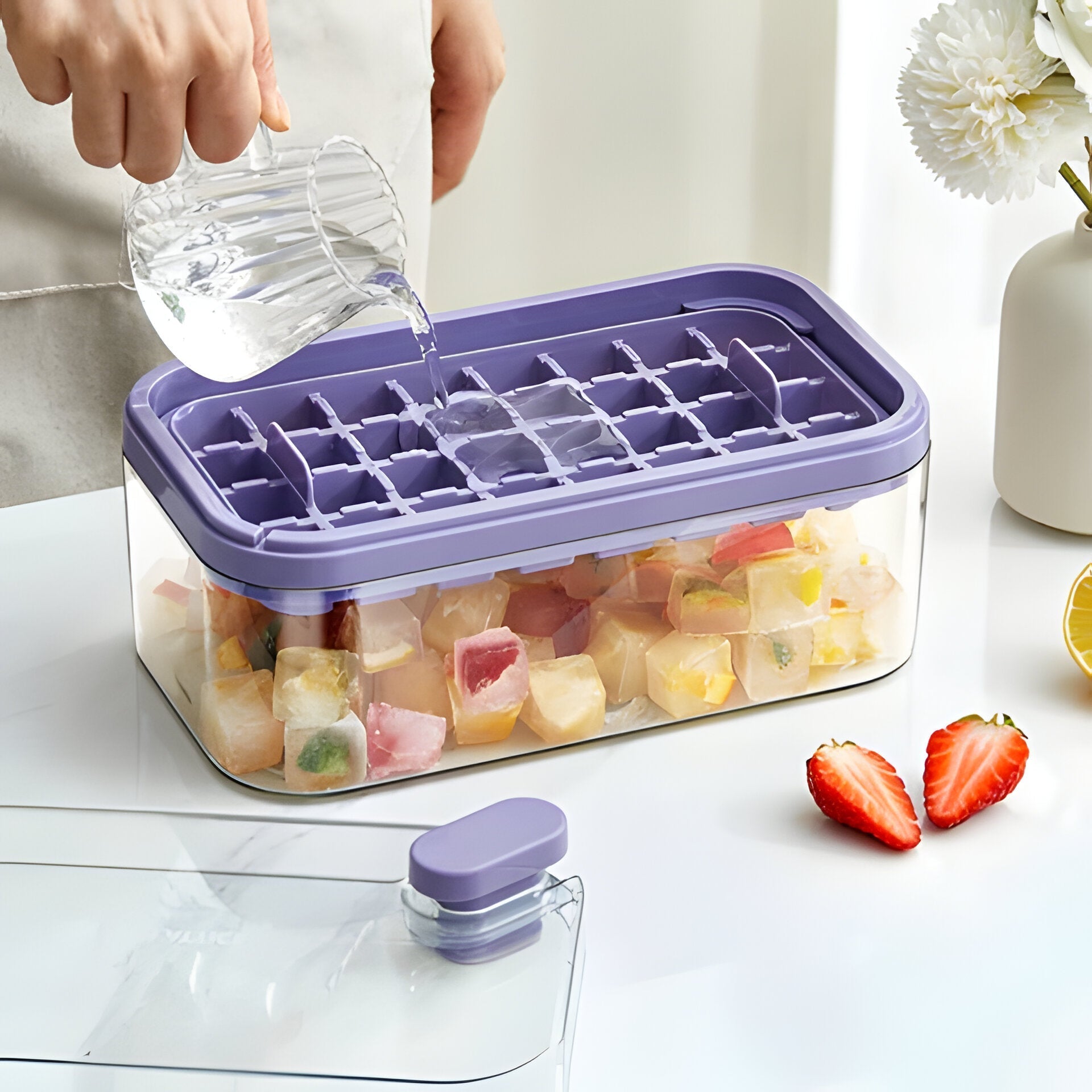 One-Click Ice Tray System - TRENDVYO
