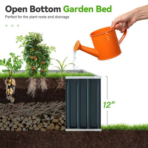 Outdoor Flower Vegetable Raised Garden Bed - TRENDVYO