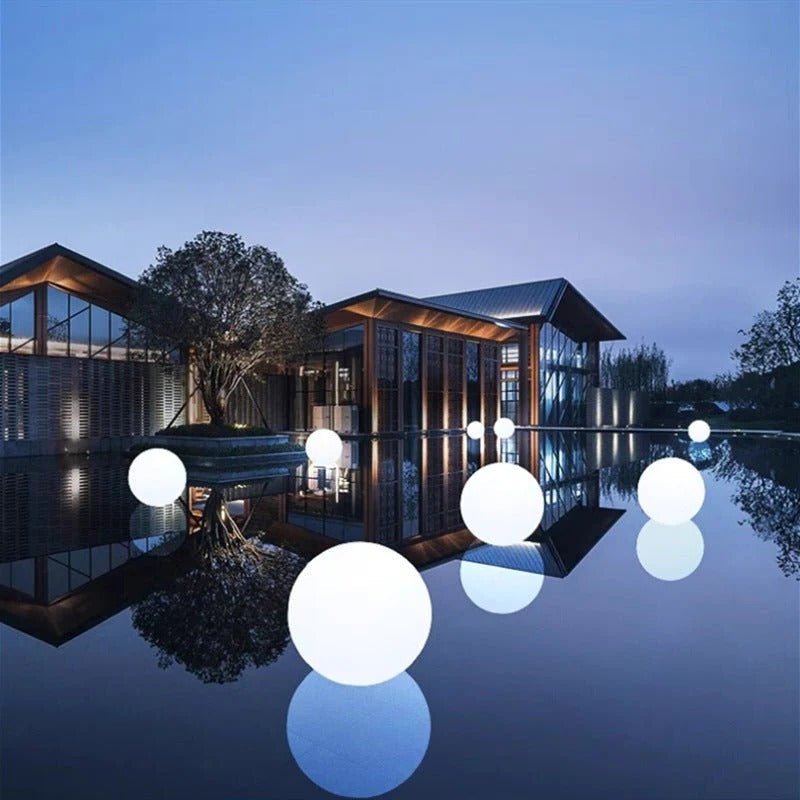 Outdoor Globe Light - Wireless, Weatherproof, 16 Colors LED Sphere light - TRENDVYO