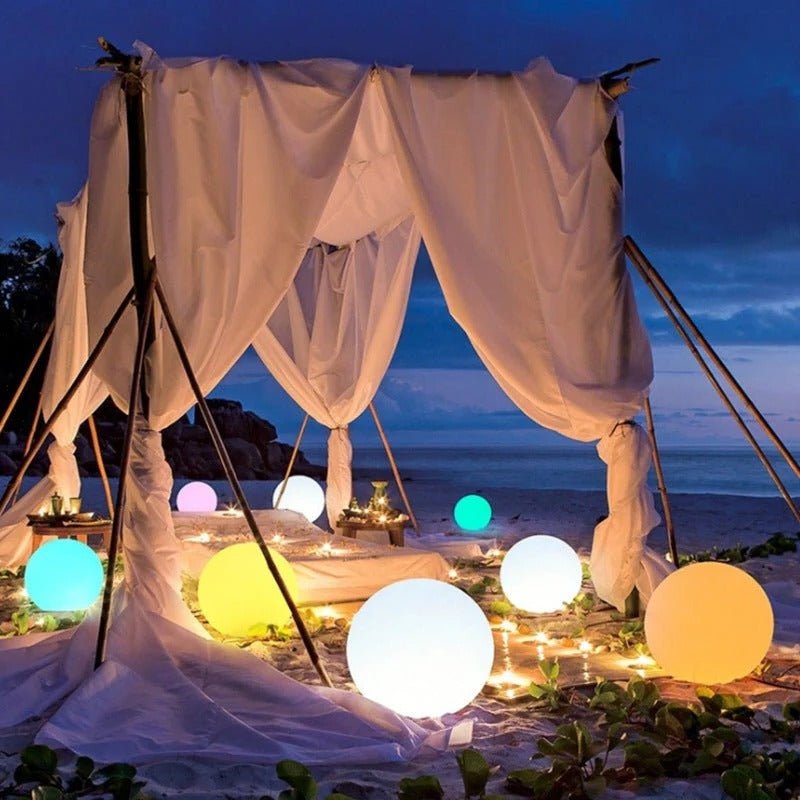 Outdoor Globe Light - Wireless, Weatherproof, 16 Colors LED Sphere light - TRENDVYO