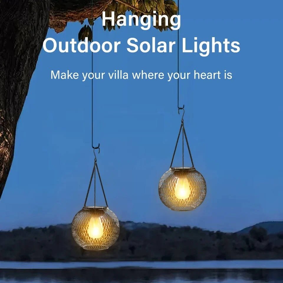 Outdoor Solar Hanging Lantern - TRENDVYO