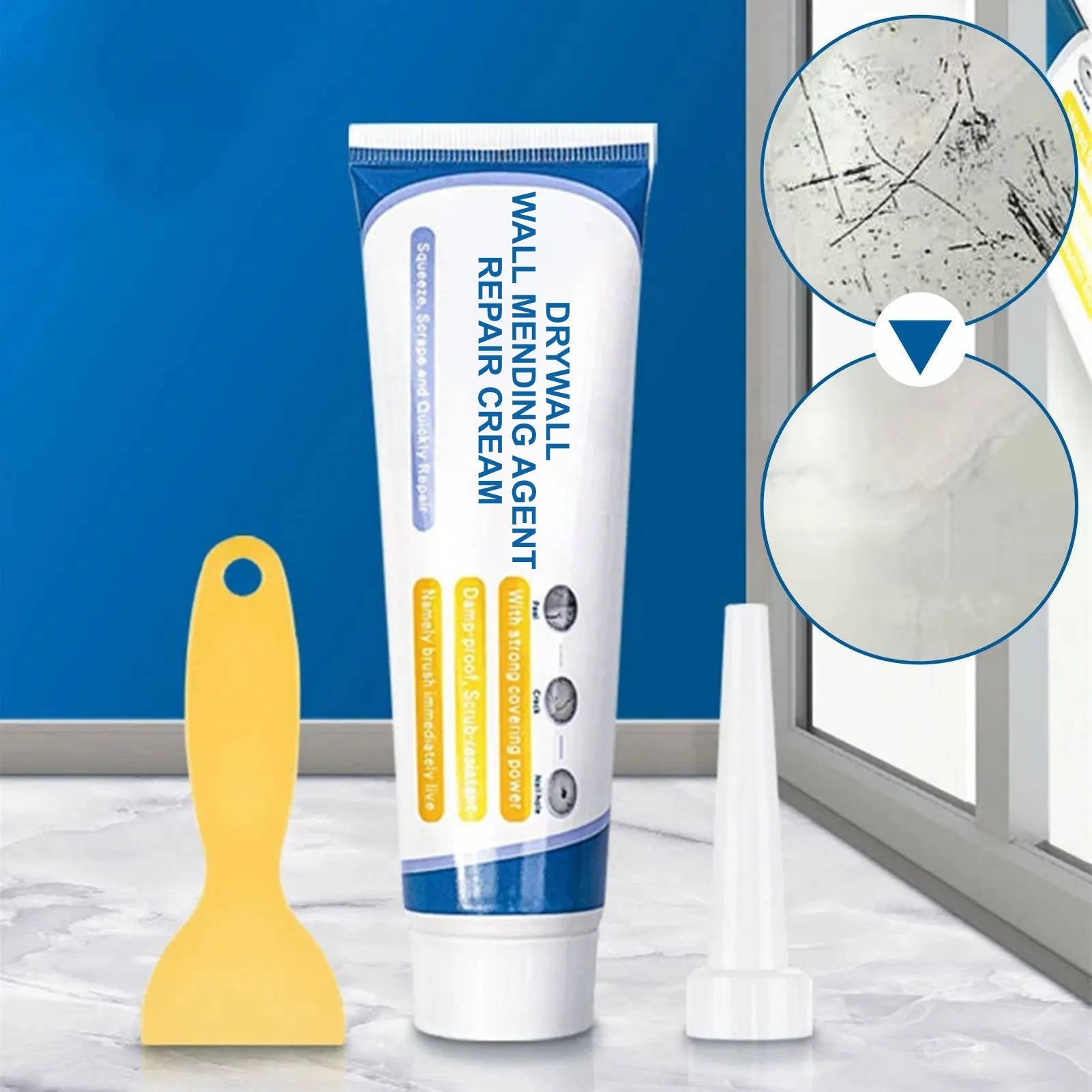 Patch Kit Drywall Wall Mending Agent Repair Cream - TRENDVYO