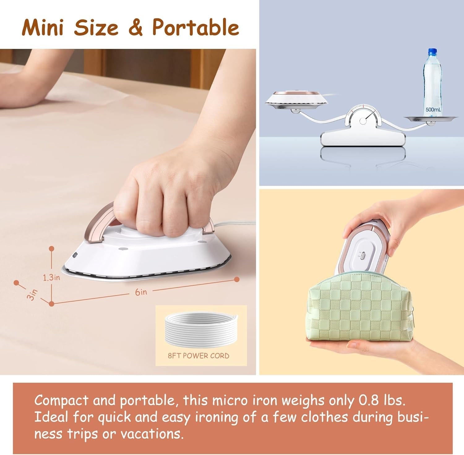 Portable Travel Iron - TRENDVYO