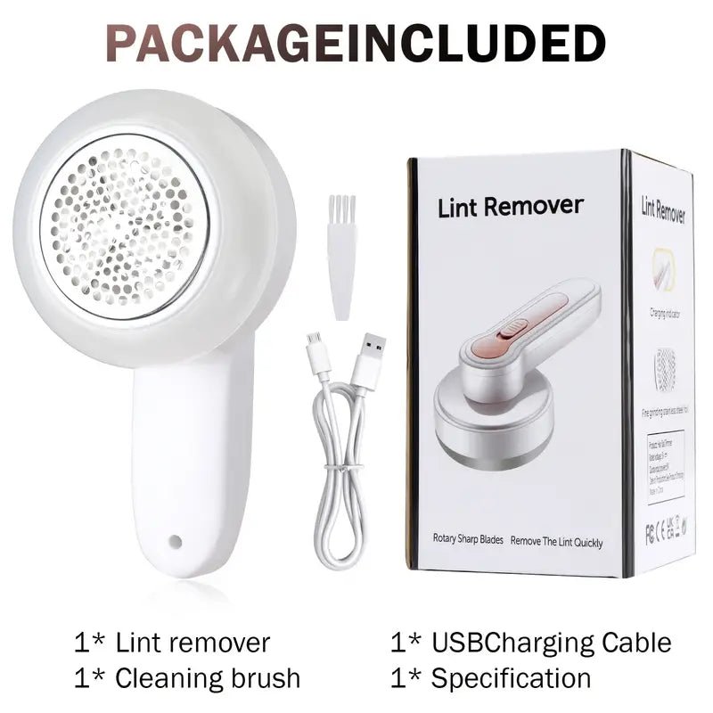 Rechargeable Electric Lint Remover for Clothing, Furniture, and Carpets - TRENDVYO