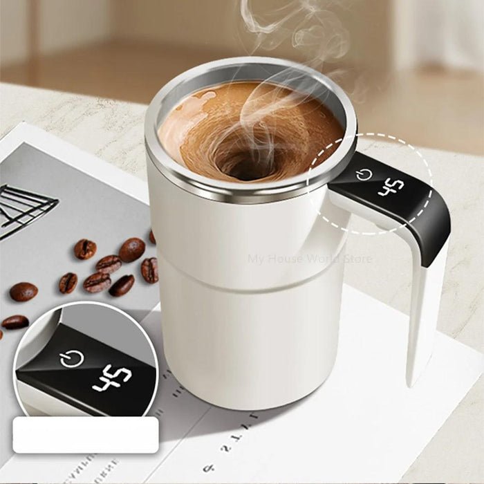 Rechargeable Mug with Built-in Stirring - TRENDVYO