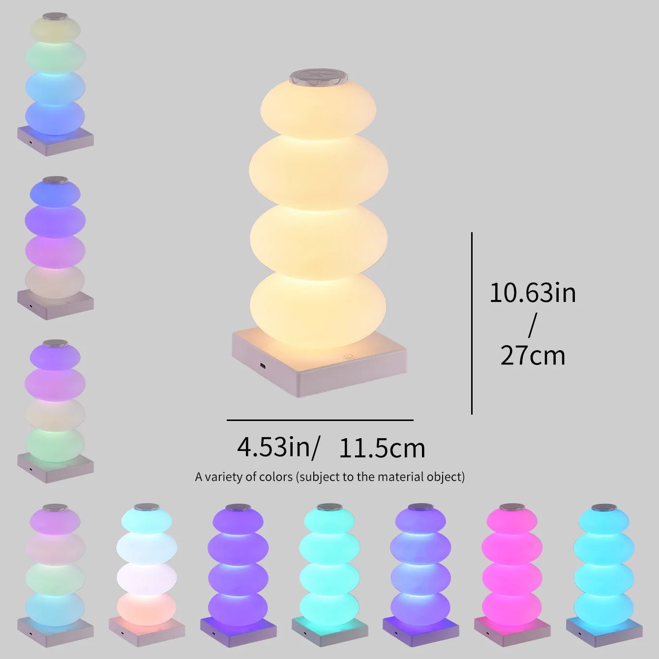 RGB LED Bedside Lamp with Touch Control - TRENDVYO