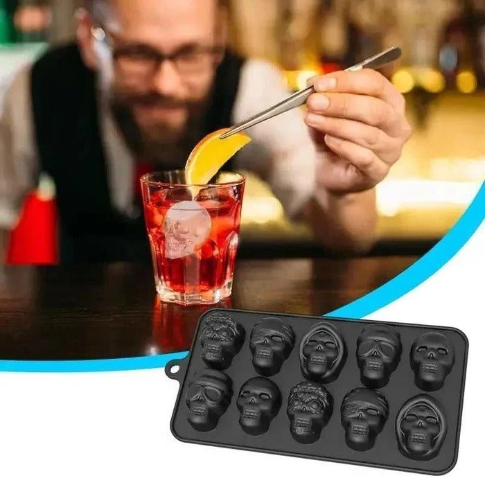Skull-Shaped Ice Cube Tray - TRENDVYO