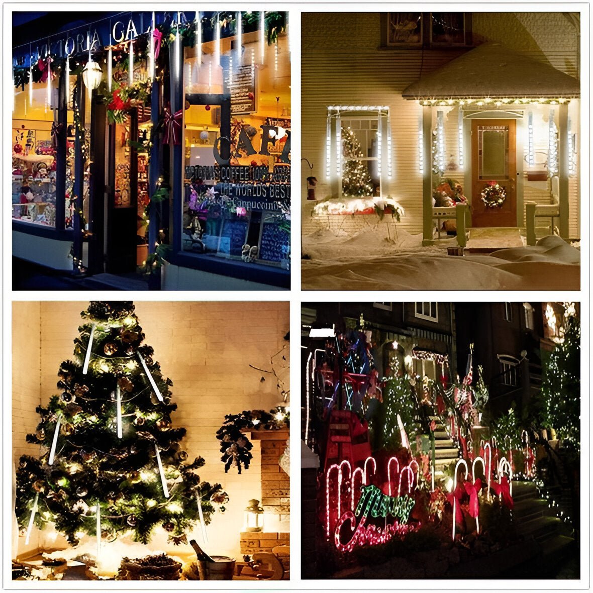 Snowfall Garland Lights (set of 8) - TRENDVYO