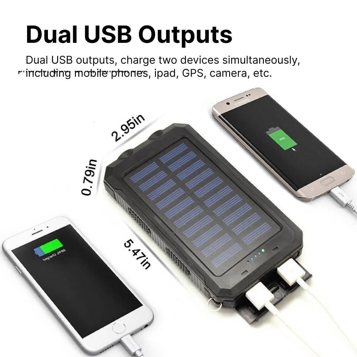 Solar Charger Waterproof Power Bank - TRENDVYO