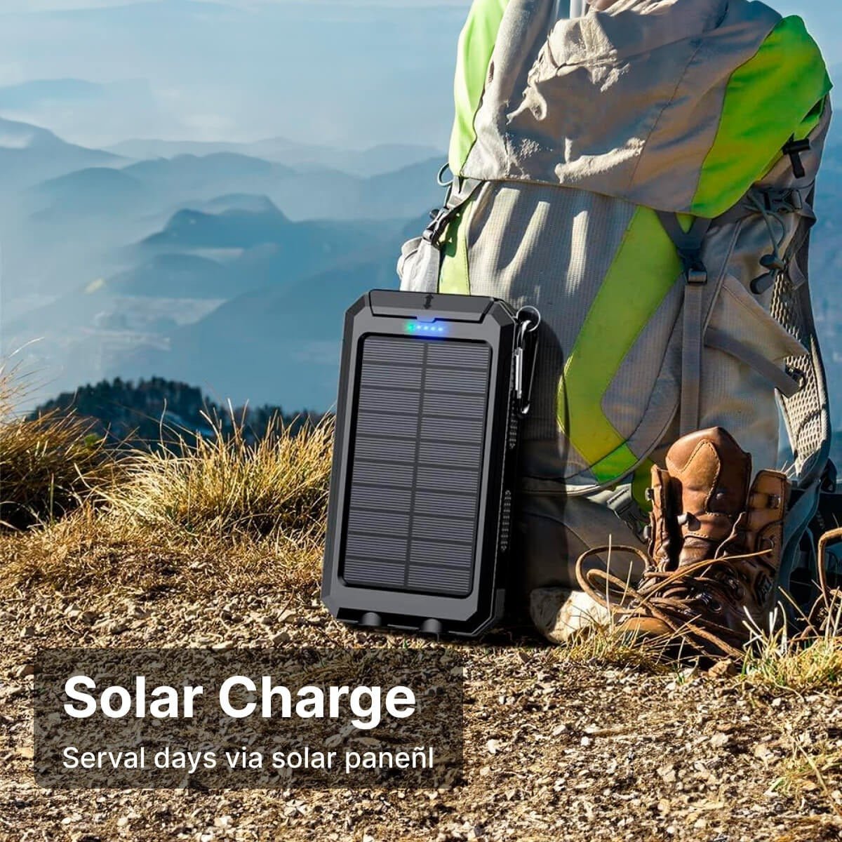 Solar Charger Waterproof Power Bank - TRENDVYO