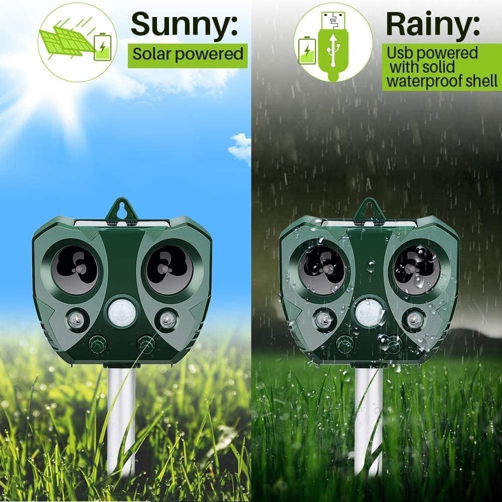 Solar Ultrasonic Animal Repeller - TRENDVYO