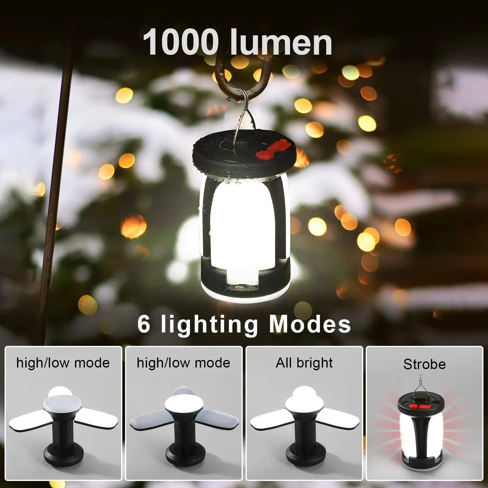 Solar USB Folding Leaf Camping Lantern - TRENDVYO