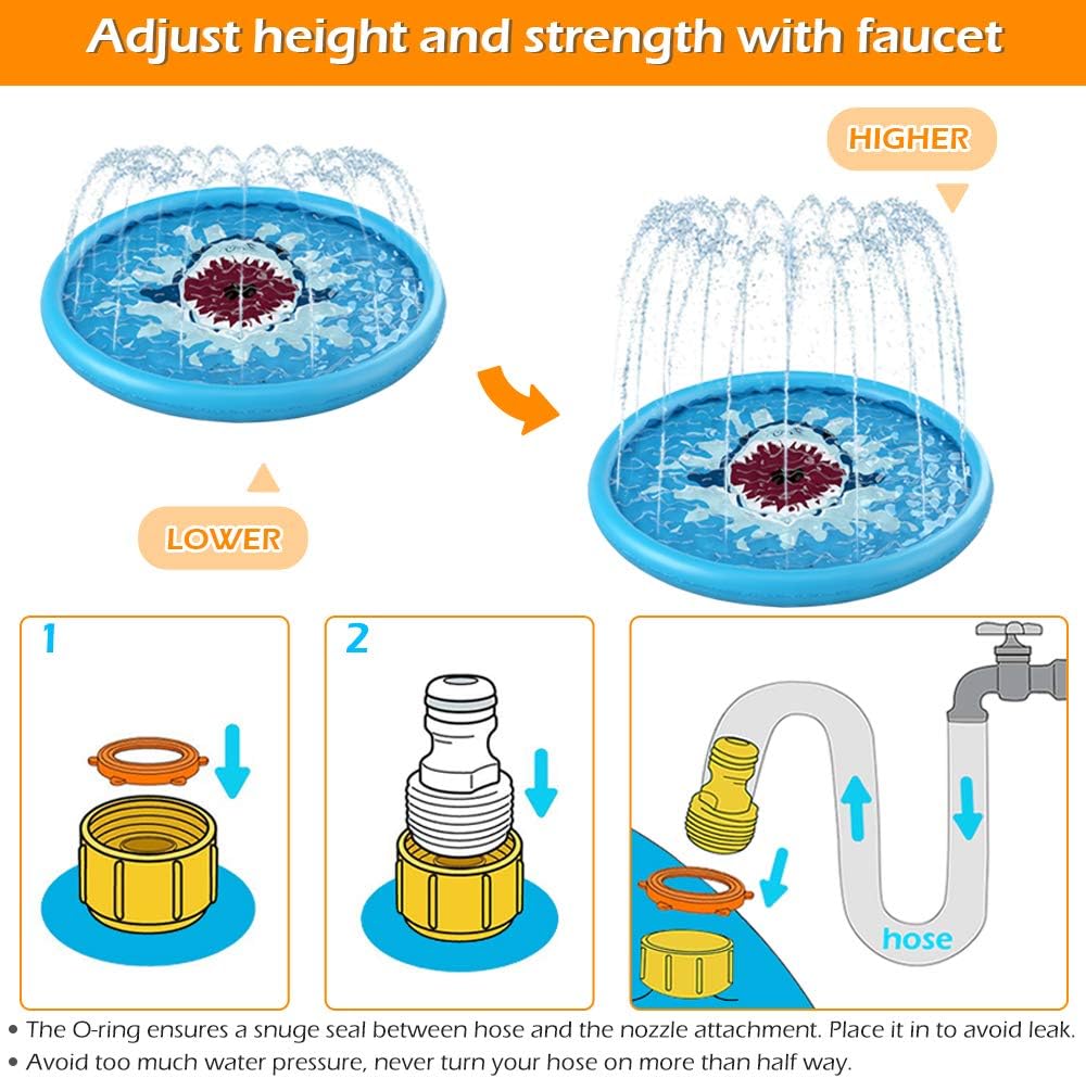 Splash Pad Sprinkler For Kids - TRENDVYO
