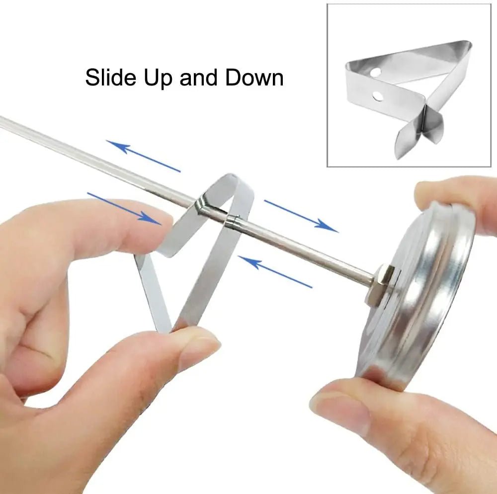 Stainless Steel Deep Fry Thermometer with Long Probe - TRENDVYO