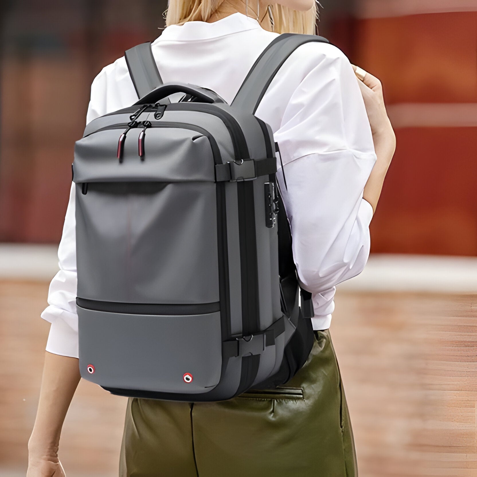 Structured Rucksack with Internal Compression System - TRENDVYO