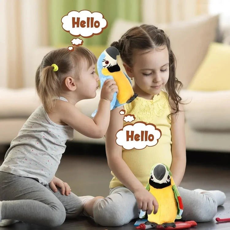 Talking & Music-Playing Parrot Plush Toy - TRENDVYO