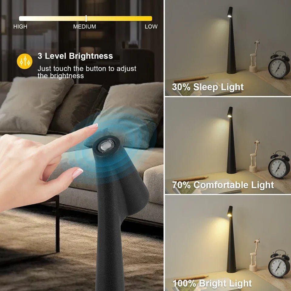 Touch Control Reading Light with Tri-Color Dimming - TRENDVYO
