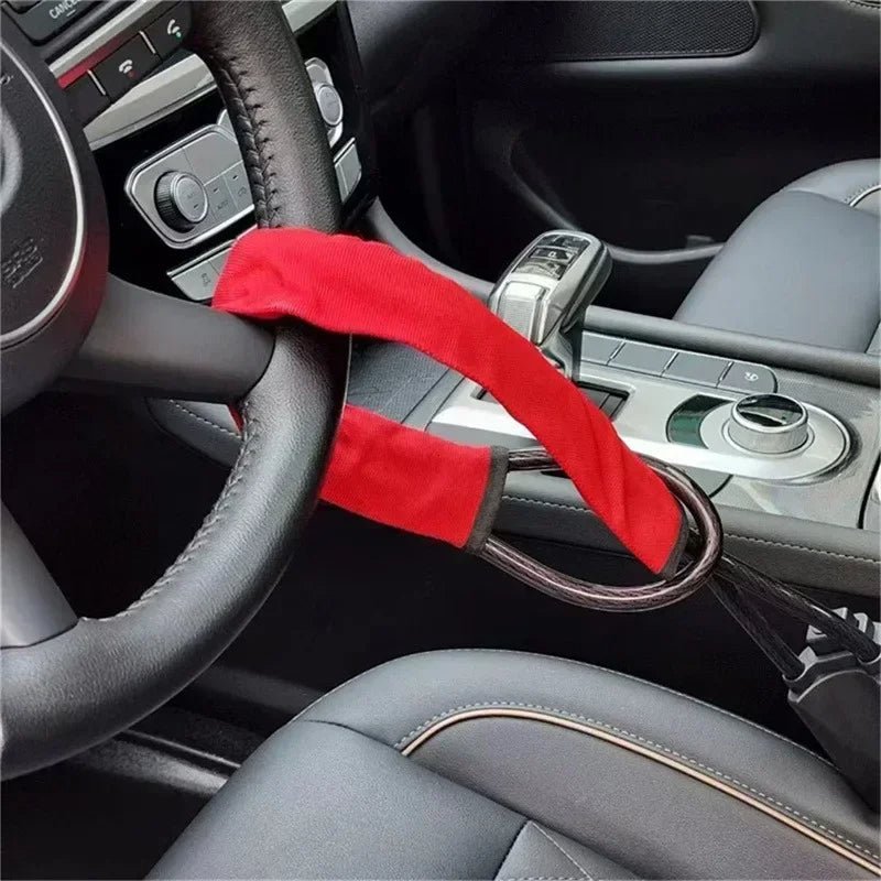 Universal Car Steering Wheel Lock with Seat Belt Security - TRENDVYO