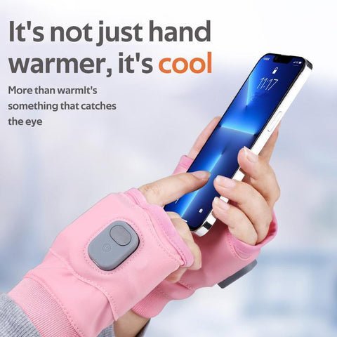 USB Rechargeable Heated Fingerless Gloves - TRENDVYO