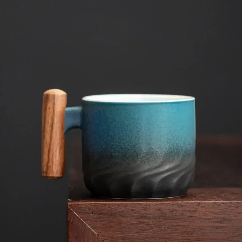 Vintage Espresso Cups With Wooden Handle - TRENDVYO