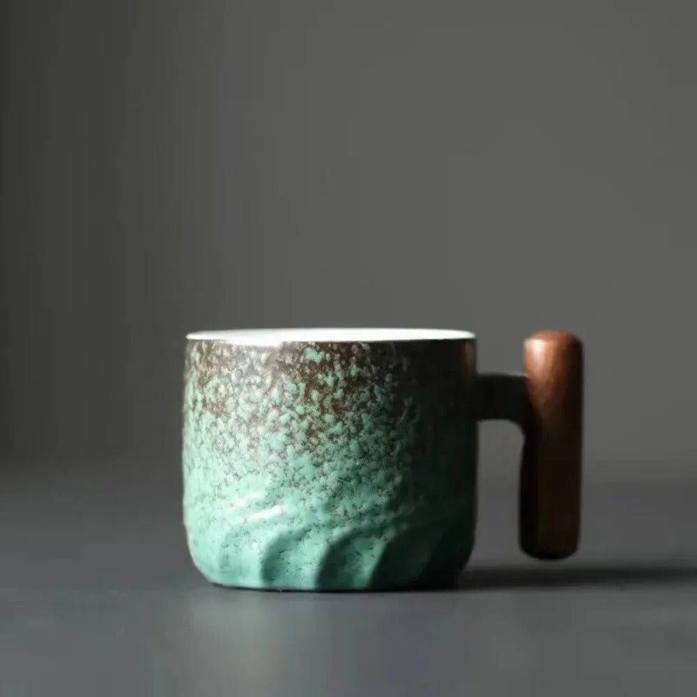 Vintage Espresso Cups With Wooden Handle - TRENDVYO