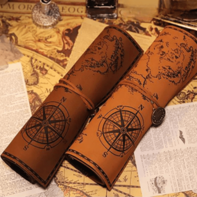 Vintage Leather Pencil Case - TRENDVYO