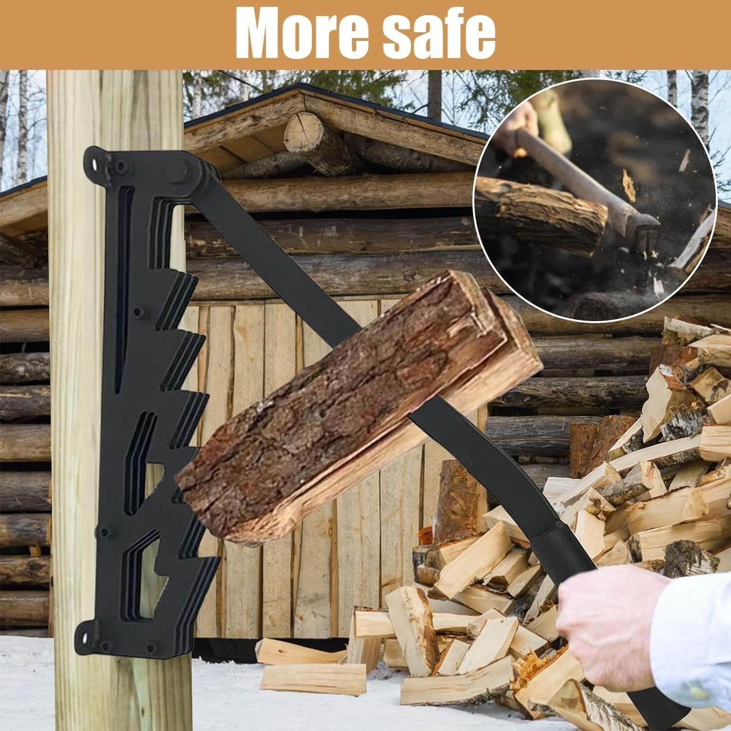 Wall Mounted Firewood Kindling Splitter - TRENDVYO