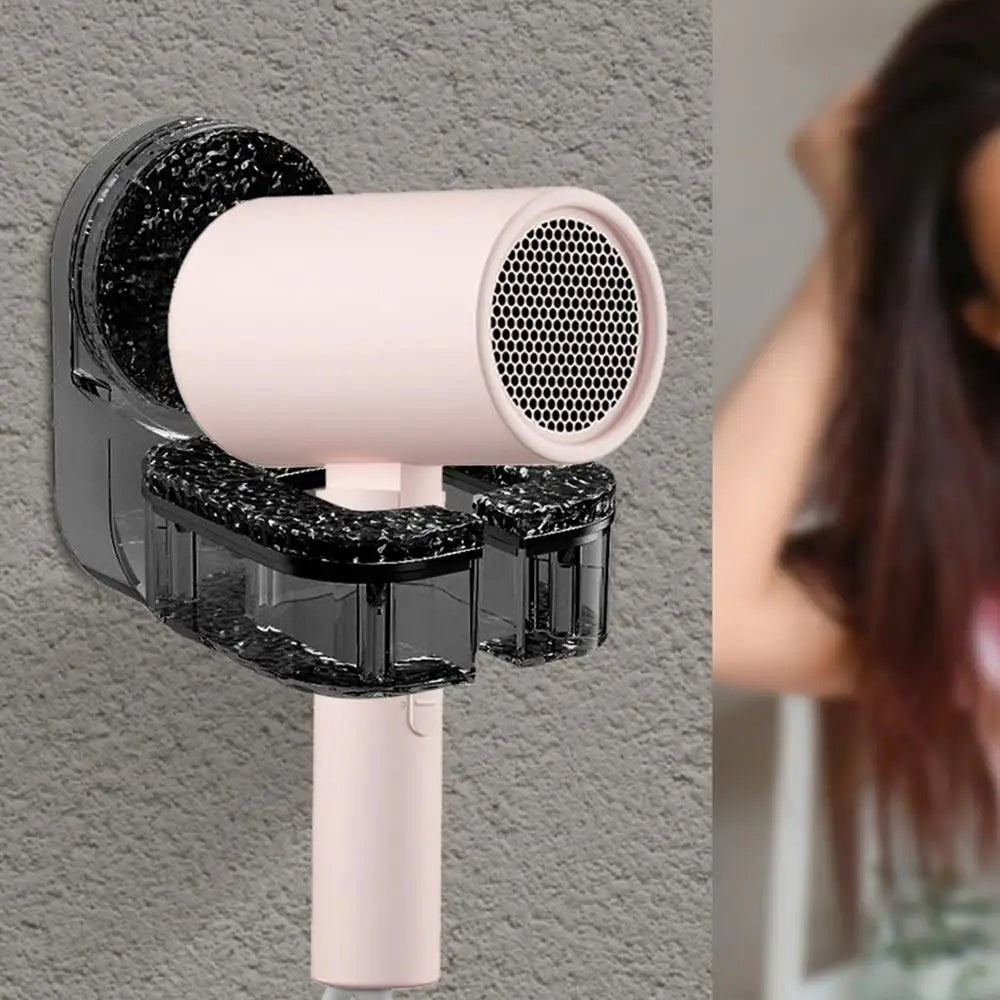 Wall-Mounted Hair Dryer Holder with Suction Cup - TRENDVYO