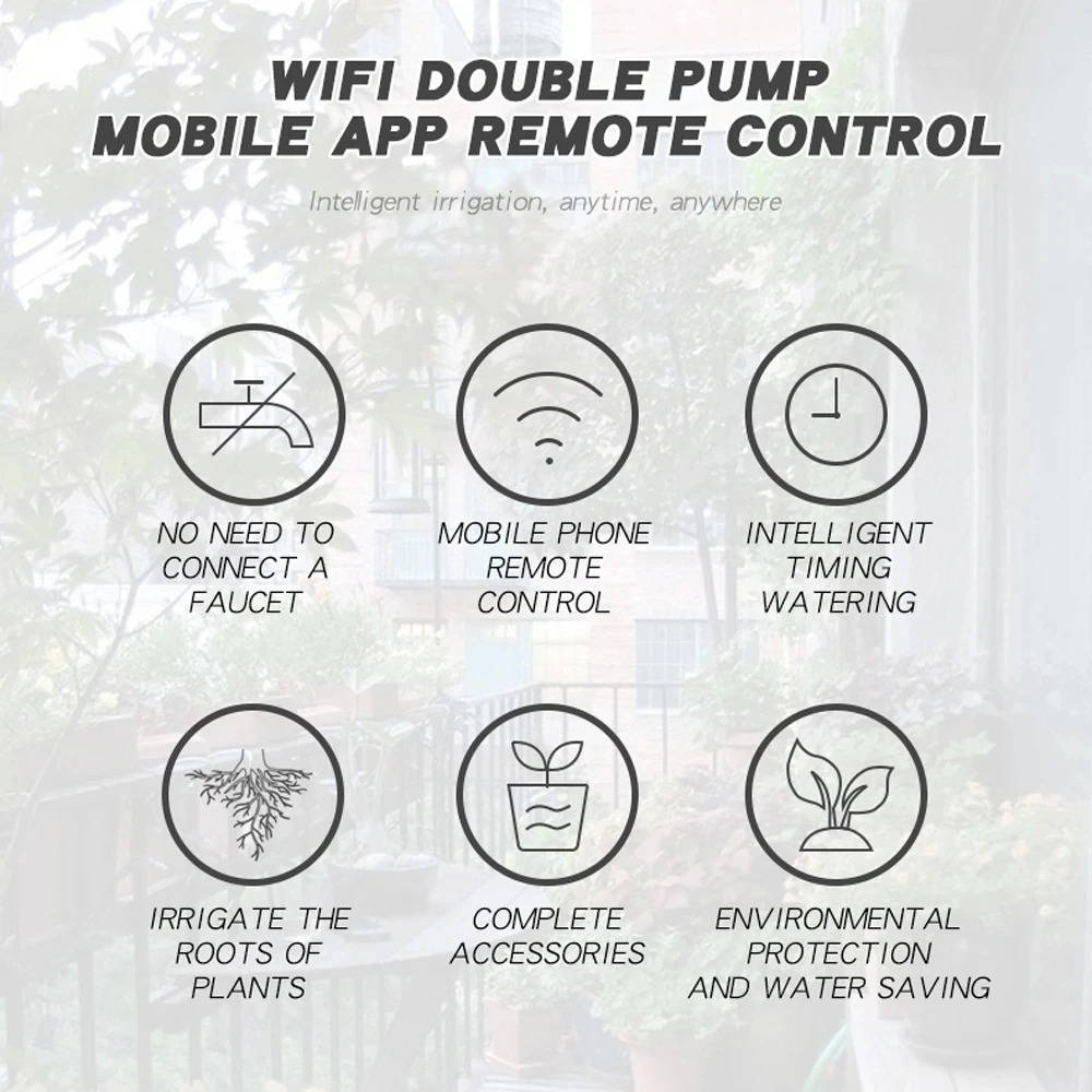 Wifi Smart Automatic Waterer For Plants - Up To 20 Pots - TRENDVYO