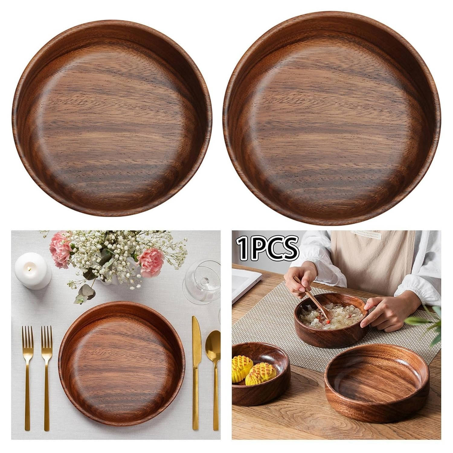 Wood Bowls For Food - TRENDVYO