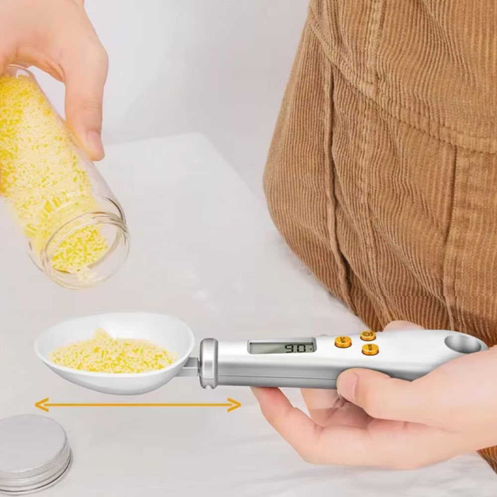 2-in-1 Digital Mini Spoon Scale & Food Thermometer - TRENDVYO