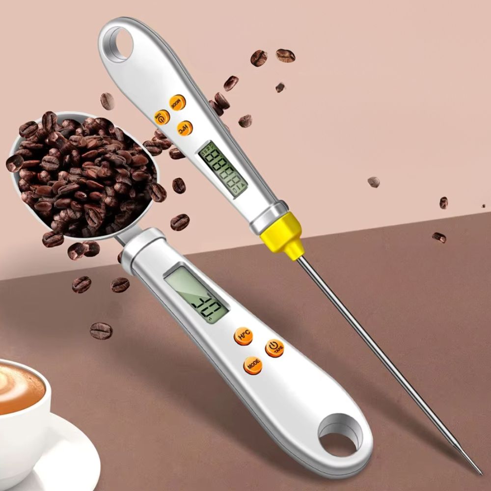 2-in-1 Digital Mini Spoon Scale & Food Thermometer - TRENDVYO