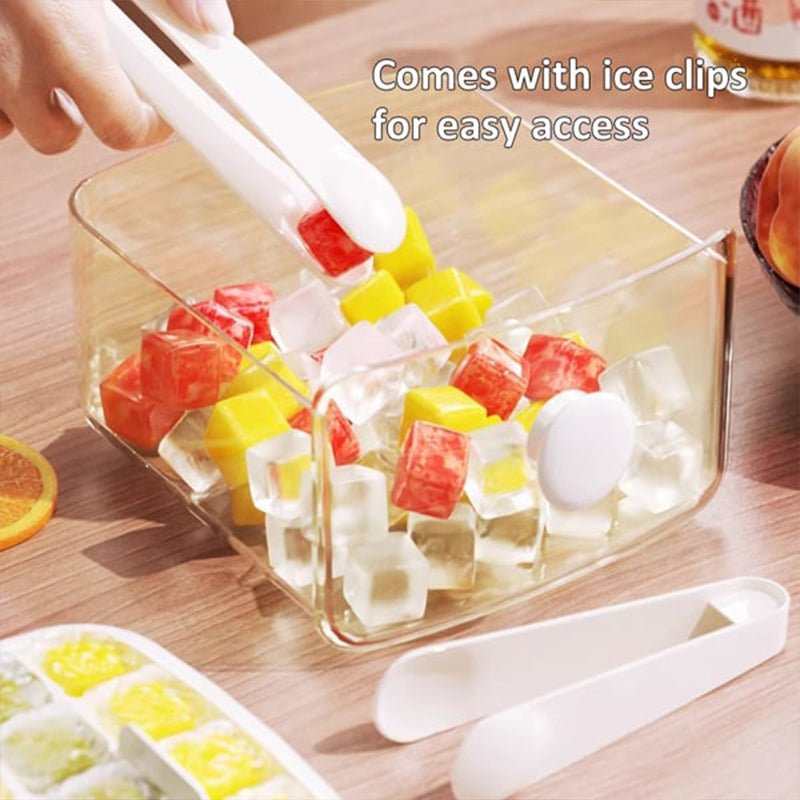2-Stage Push In Ice Cube Tray - TRENDVYO