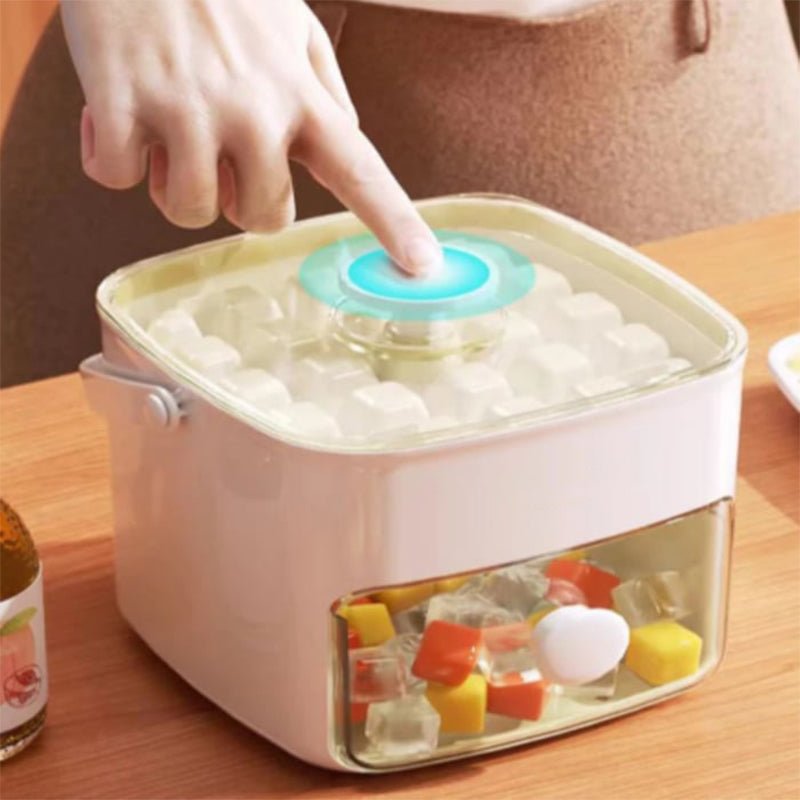 2-Stage Push In Ice Cube Tray - TRENDVYO