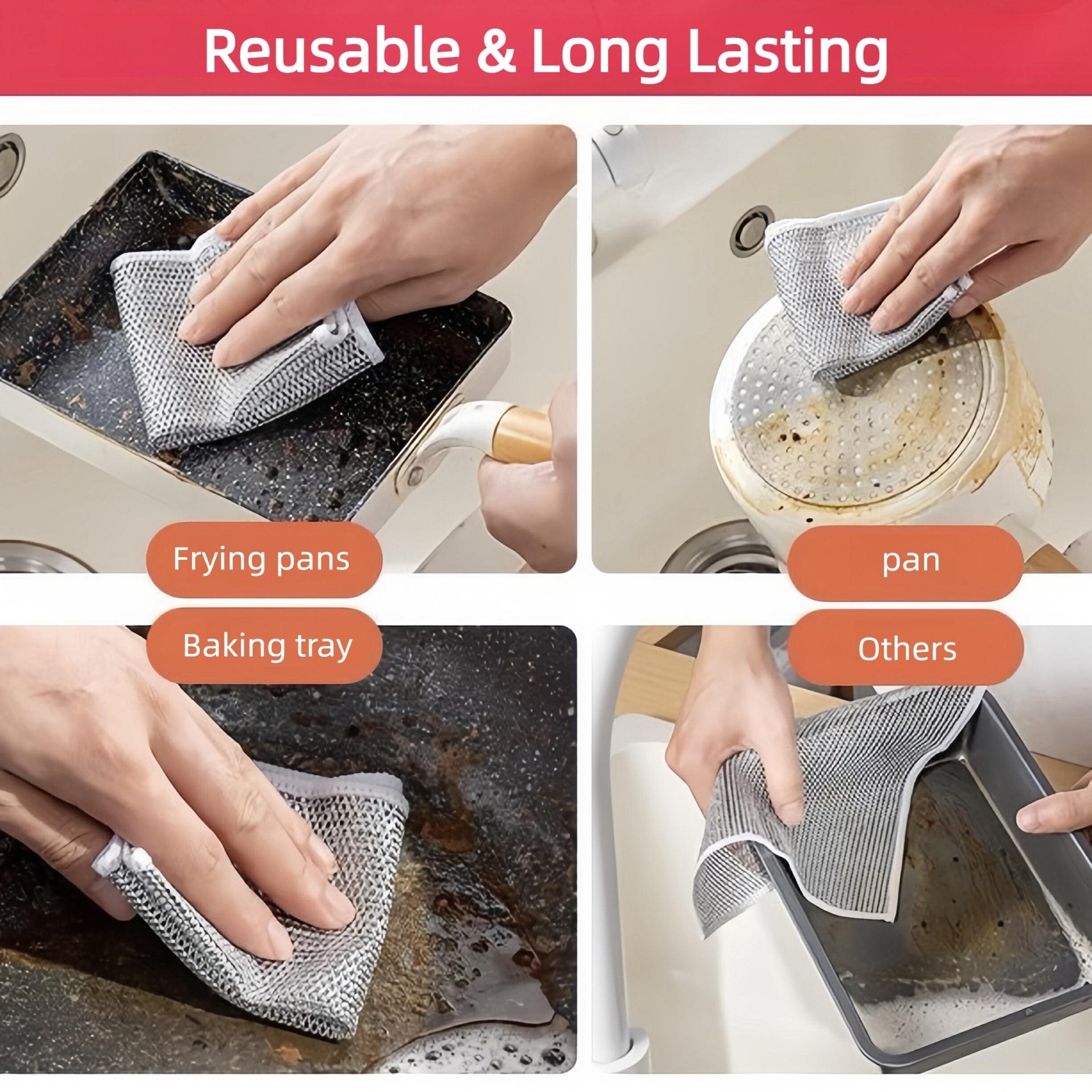 20 Pcs Cleaning Cloths - TRENDVYO