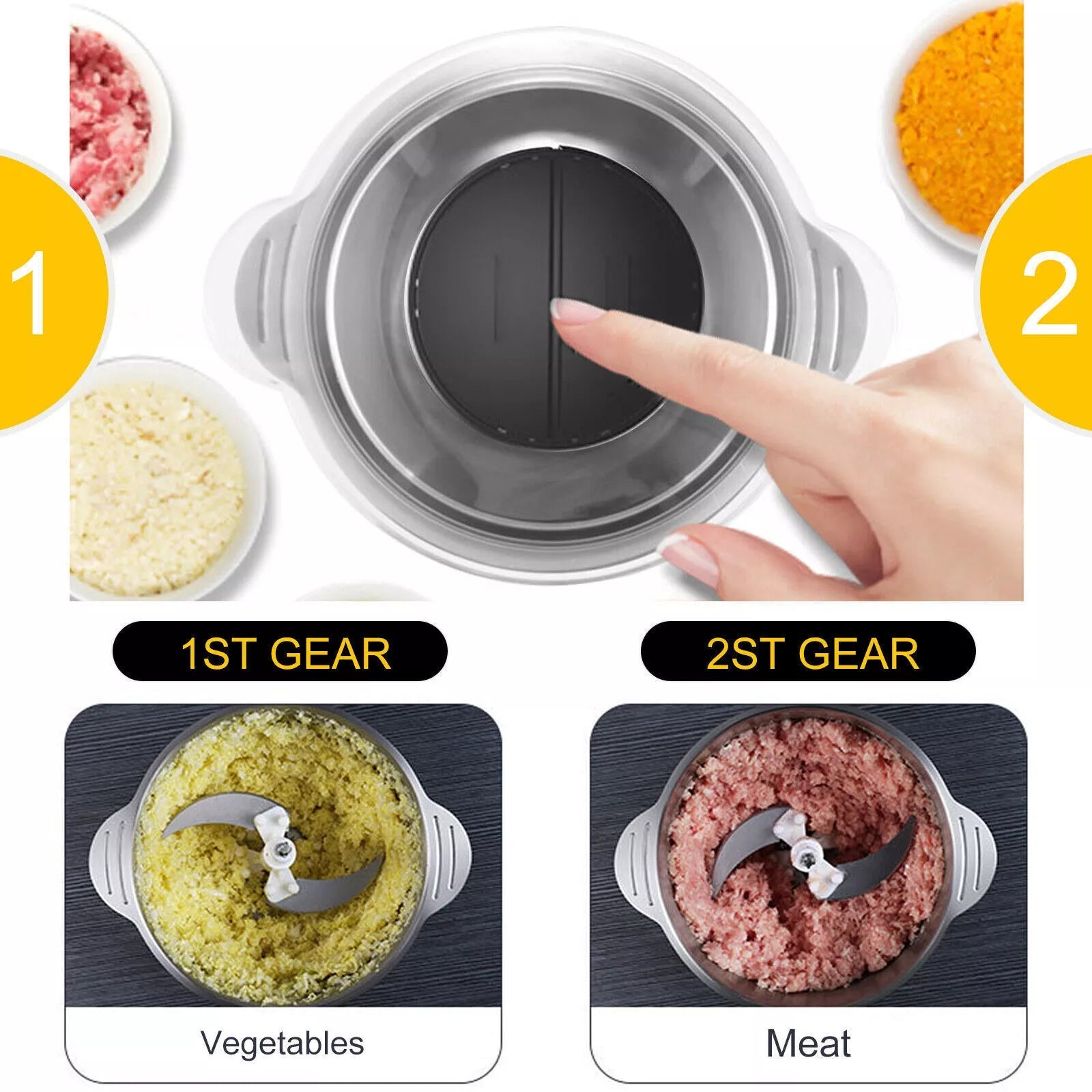 2L Food Chopper - TRENDVYO
