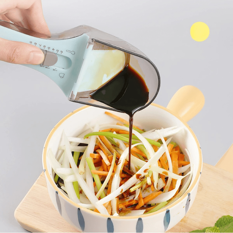 2Pcs Adjustable Measuring Cup And Measuring Spoon - TRENDVYO