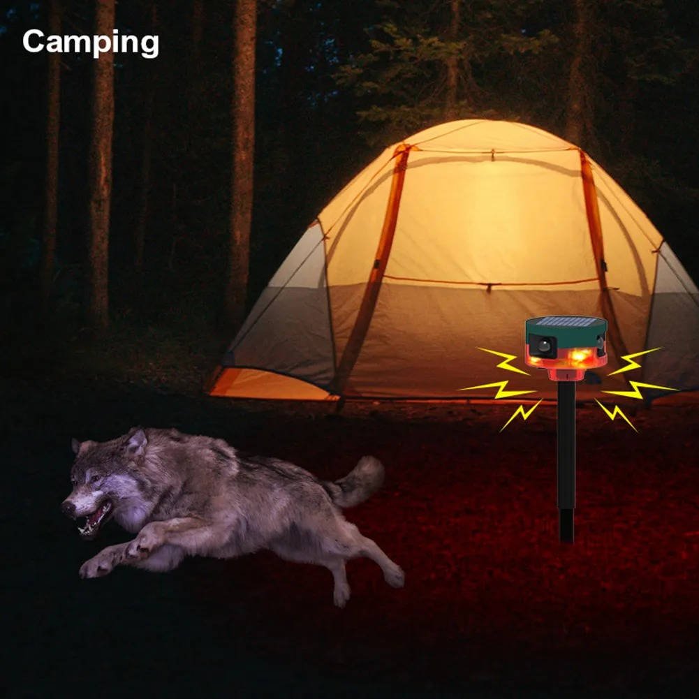 360 Degree Solar Repeller For Pigeon Bird Wild Boar Rabbit Deer - TRENDVYO