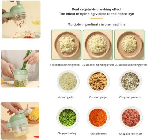 4 In 1 Electric Food Cutter - TRENDVYO