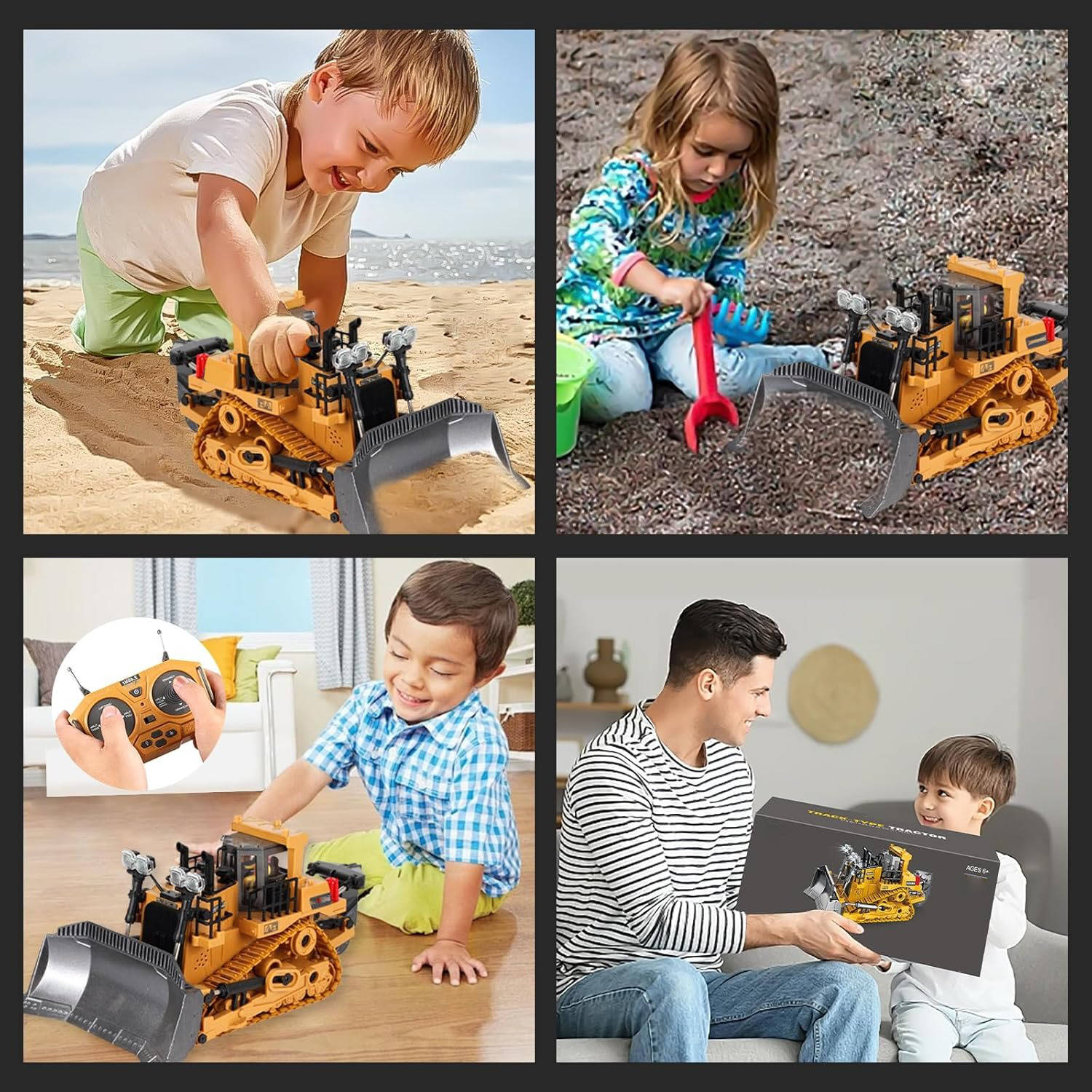 4WD Remote Control Excavator Bulldozer Dump - TRENDVYO