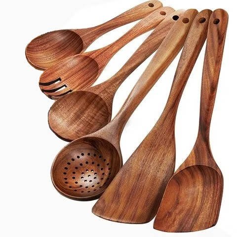 6pcs Wooden Utensils Set - TRENDVYO