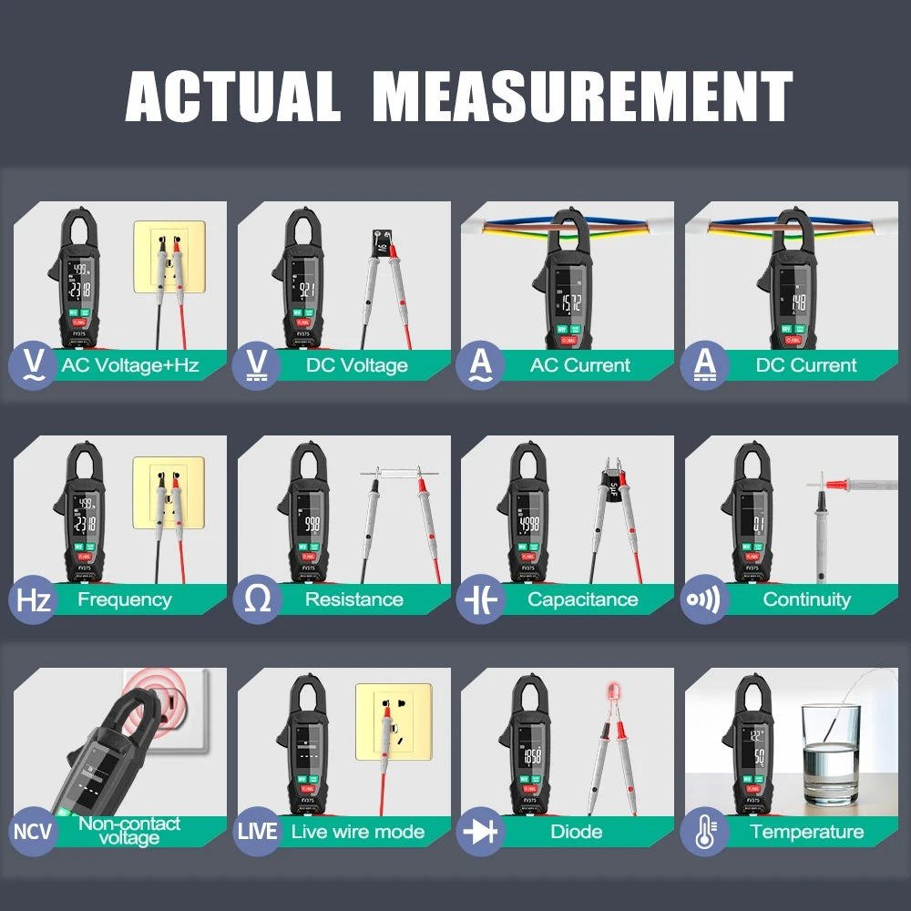 AC DC Clamp Electric Meter - TRENDVYO