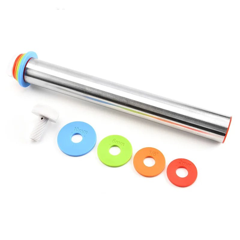 Adjustable Rolling Pin with Rings - TRENDVYO