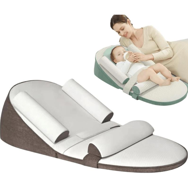 Baby Wedge Side Sleeping Pillow Bed Reflux Anti Roll Newborn Bed - TRENDVYO