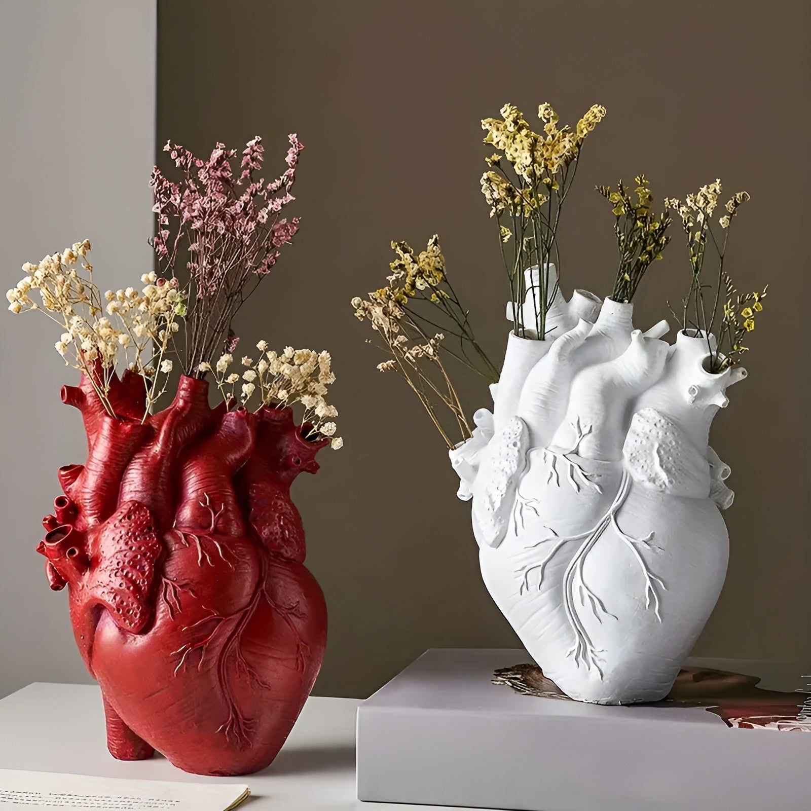 Bamboo & Wood Lively Heart-Shaped Vase - TRENDVYO