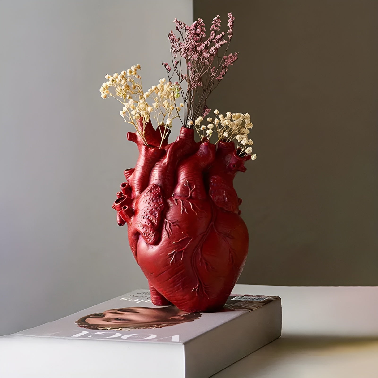 Bamboo & Wood Lively Heart-Shaped Vase - TRENDVYO