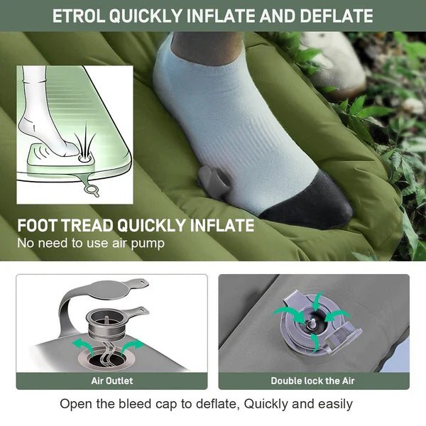 Camping Inflatable & Portable Mattress - TRENDVYO