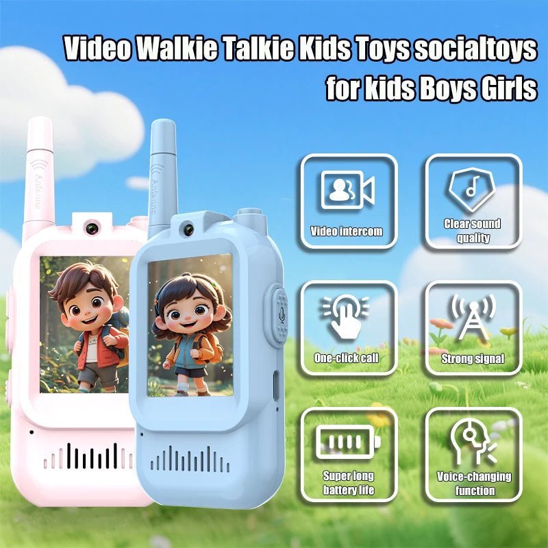 Childrens 2 Pack Video Walkie Talkie - TRENDVYO