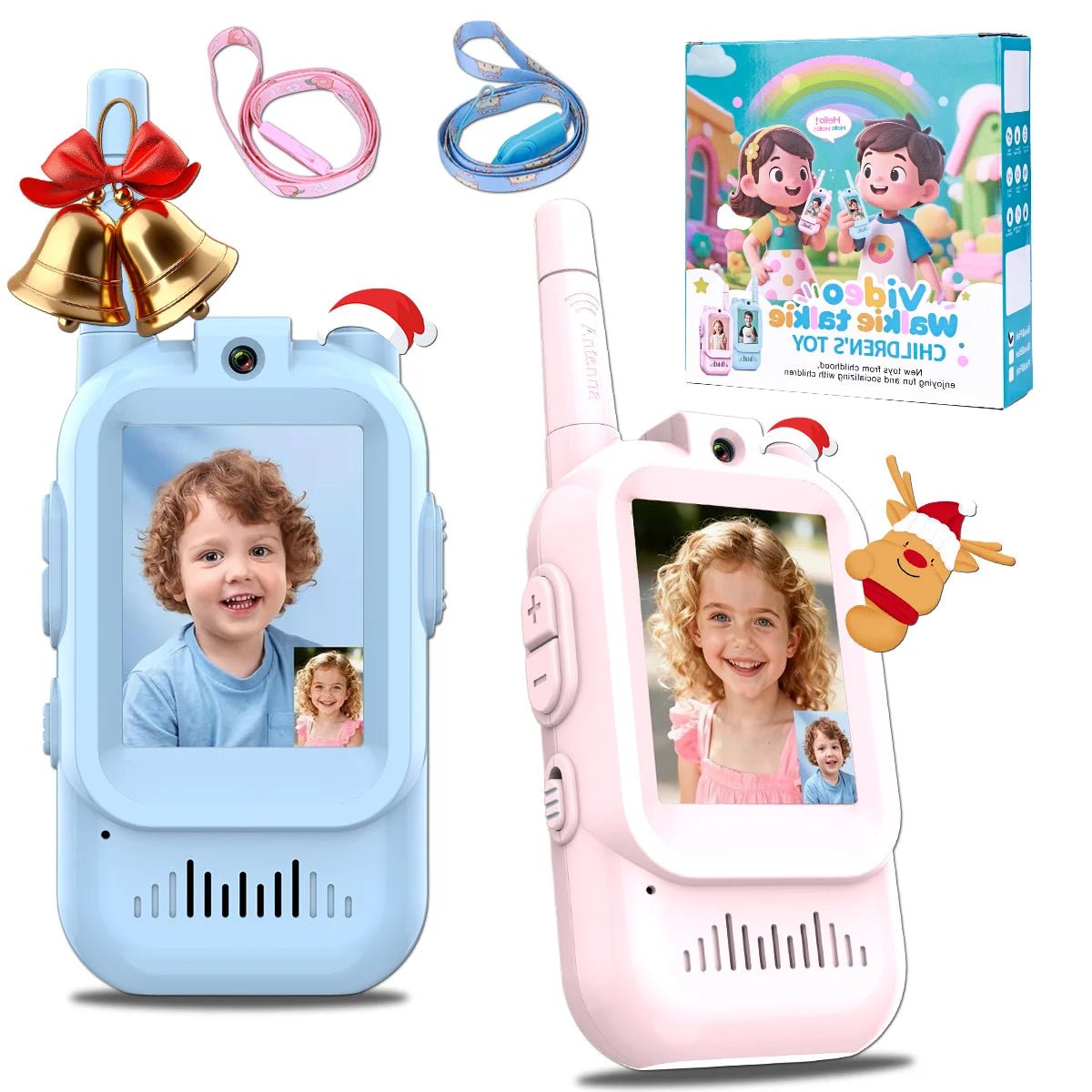 Childrens 2 Pack Video Walkie Talkie - TRENDVYO