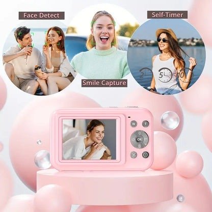 Compact Digital Camera with Retro Design - TRENDVYO